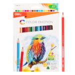 Карандаши цветные Deli "Color Emotion", 18 цветов, дерево, картон