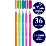 Ручка шариковая BERLINGO "Starlight " 0,7 мм, синяя, soft-touch, ассорти