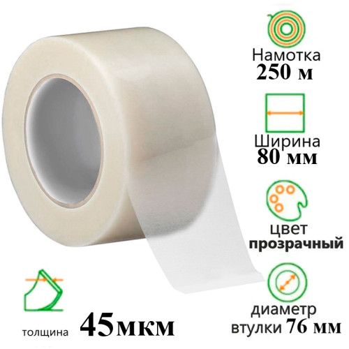 e4dc0a97e4dc11f0acbc00155d01a100_0681e82be4e111f0acbc00155d01a100-500x500-1 Клейкая лента упаковочная 80 мм х 250 м, прозрачная — изображение 1