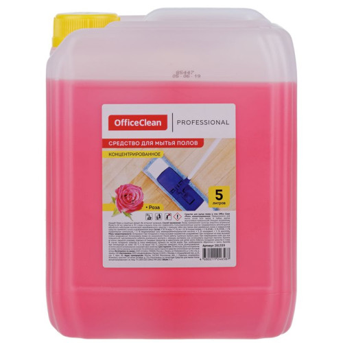 e4dc0ae5e4dc11f0acbc00155d01a100_c6cae12ae4e011f0acbc00155d01a100-500x500-1 Средство для мытья полов OfficeClean Professional "Роза", концентрат, канистра, 5 литров — изображение 1