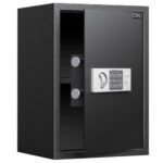 Сейф DELI "ET525" электронный замок + ключ, 350х310х500 мм, 14 кг, черный