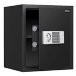 Сейф DELI "ET524" электронный замок + ключ, 350х330х400 мм, 10,6 кг, черный