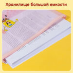 Папка-конверт на молнии Deli "SpongeBob", А4, сетка, ПВХ, ассорти — изображение 2