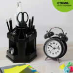 Органайзер СТАМ "Maxi Desk" вращающийся, черный — изображение 6
