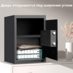 Сейф DELI "ET535" электронный замок + ключ, 350х330х500 мм, 16,5 кг, черный — изображение 7