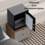 Сейф огнестойкий DELI "ET587" электронный замок + ключ, 380х300х420 мм, 22,9 кг, черный — изображение 7