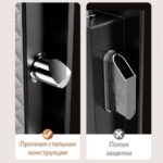 Сейф DELI "ET595" биометрический + электронный замок+ключ, 380х320х450 мм, 18,3 кг, черный — изображение 9