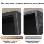 Сейф мебельный DELI "ET562" ключевой замок, 350х250х250 мм, 7,7 кг, черный — изображение 7