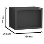Сейф мебельный DELI "ET562" ключевой замок, 350х250х250 мм, 7,7 кг, черный — изображение 9