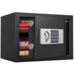Сейф DELI "ET521" электронный замок + ключ, 350х250х250 мм, 5,7 кг, черный