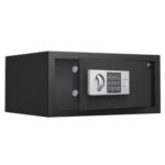 Сейф DELI "ET522" электронный замок + ключ, 430х350х200 мм, 8 кг, черный