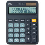 Калькулятор настольный DELI "М222" 12 разрядный, 150х110х28 мм, черный
