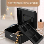 Ящик для денег DELI, 90х200х160 мм, 0,9 кг, сталь, черный — изображение 4