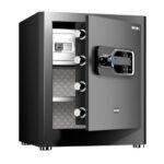 Сейф DELI "AE130" биометрический + электронный замок + ключ, 380х320х450 мм, 21,9 кг, черный