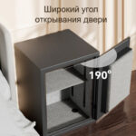 Сейф огнестойкий DELI "ET602" электронный замок + ключ, 450х400х800 мм, 71 кг, серый — изображение 8