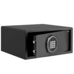 Сейф DELI "ET547" электронный замок + ключ, 200х420х370 мм, 11 кг, черный