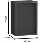 Сейф мебельный DELI "ET564" ключевой замок, 350х310х500 мм, 16,9 кг, черный — изображение 10