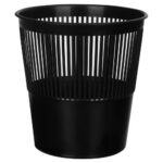 Корзина для мусора OfficeClean 9 литров, сетчатая, черная