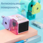 Точилка DELI "Mi You" механическая, с контейнером, ассорти — изображение 4