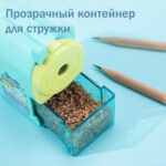 Точилка DELI "Mi You" механическая, с контейнером, ассорти — изображение 5