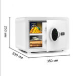 Сейф DELI "ET541" электронный замок + ключ, 350х250х250 мм, 8,5 кг, белый — изображение 8