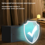 Сейф мебельный DELI "ET563" ключевой замок, 380х300х300 мм, 10,5 кг, черный — изображение 5