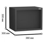 Сейф мебельный DELI "ET563" ключевой замок, 380х300х300 мм, 10,5 кг, черный — изображение 11