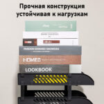Лоток горизонтальный DELI "9217ES", 3-х рядный, пластик, черный — изображение 4