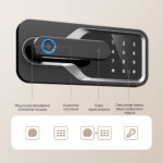 Сейф DELI "AE131" биометрический + электронный замок + ключ, 380х360х600 мм, 29 кг, белый — изображение 2