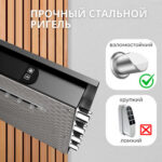 Сейф DELI "AE136" биометрический + электронный замок + ключ, 550x520х1200 мм, 80,5 кг, черный — изображение 4