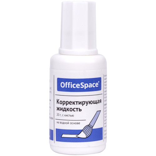 f1f30ad2e4dc11f0acbc00155d01a100_7f25fd6ce4e011f0acbc00155d01a100-500x500-1 Корректирующая жидкость OfficeSpace на водной основе, 20 мл. — изображение 1